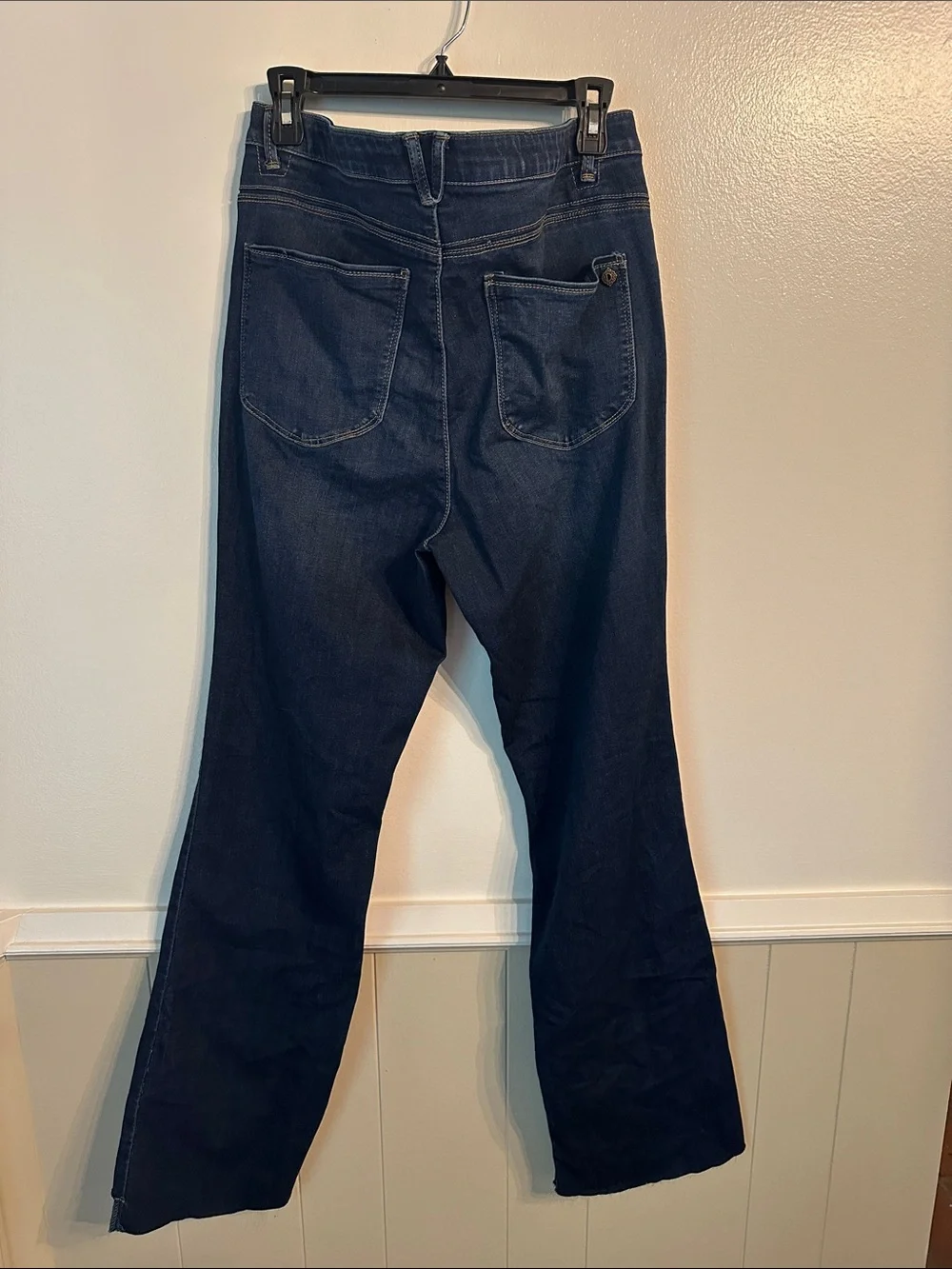 Democracy Dark Blue Wide Leg Jeans - Curve Equality - Picture 6 of 12
